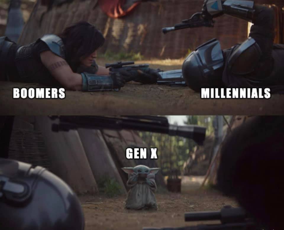 The meme is a play on the classic "last one to leave, turn out the lights" phrase, but with a twist. The image shows a group of people from different generations (Baby Boomers, Millennials, Gen X, and Gen Z) standing in a room, with the caption "Last one to leave, turn out the lights" above them. However, the last person to leave is actually a Gen Z-er (often referred to as a "Zoomer"), with the caption "Zoomer" above them, implying that they're the last one to leave.